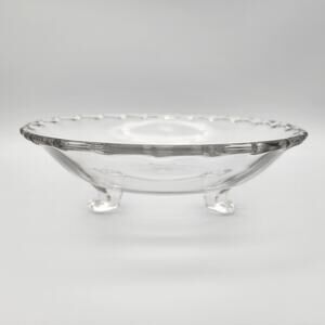 Fostoria Footed Dish 7 1/4" Century Pattern Bon Bon Candy Dish 1960s Vintage